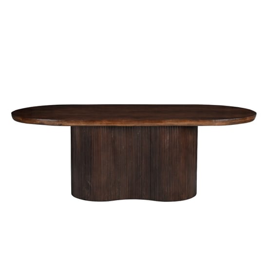 Livingfurn eetkamertafel sevilla brown 300cm mangohout - Image 4