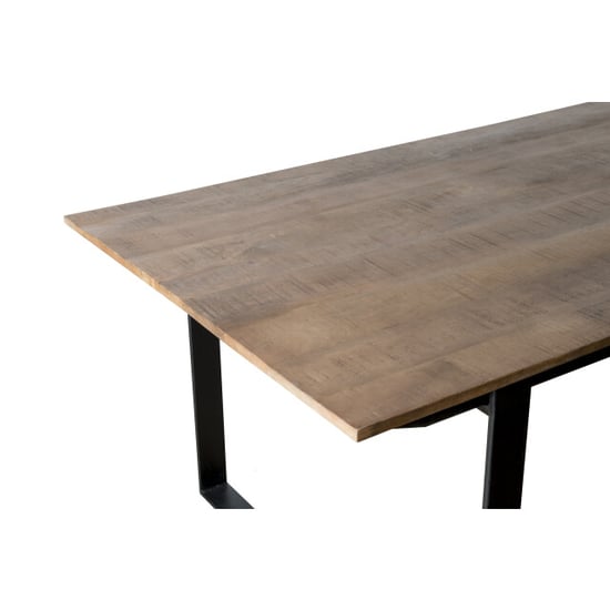 Livingfurn eetkamertafel valdez u poot mango hout 200 cm - - Image 4