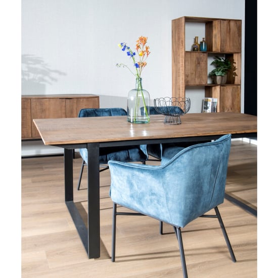 Livingfurn eetkamertafel valdez u poot mango hout 200 cm - - Image 5