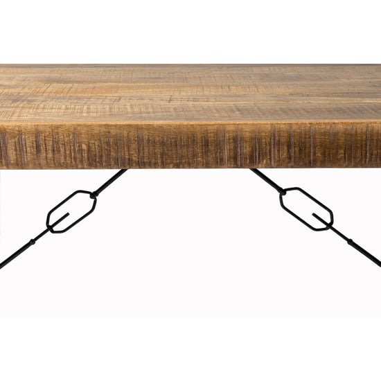 Livingfurn eetkamertafel nairobi u-pot mangohout 220x100 cm - Image 6