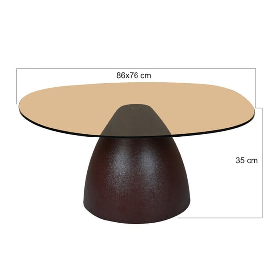 Brix salontafel mylon brown 86cm - - Image 2