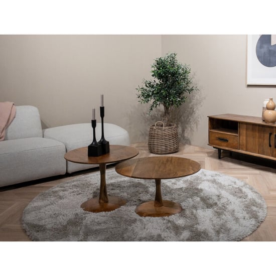 Brix salontafel vivian 50x50x45 mangohout - Image 4