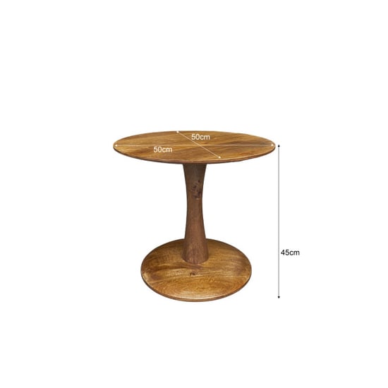Brix salontafel vivian 50x50x45 mangohout - Image 5