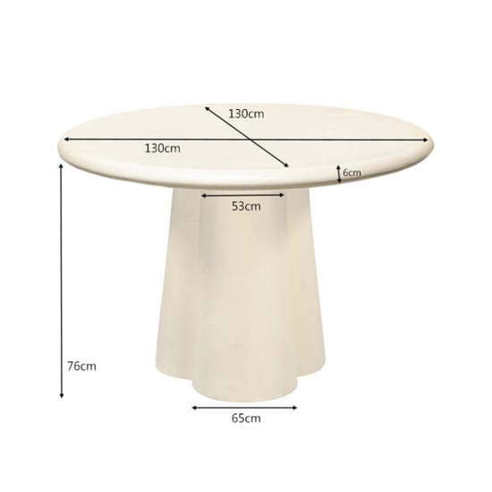 Brix salontafel clubs sandy 130cm beton / - Image 2