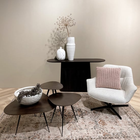 Brix salontafel loua brown set of 3 mangohout - Image 3