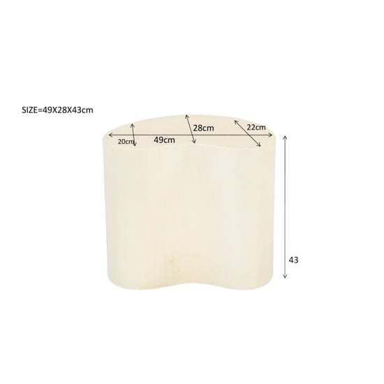 Brix D - salontafel organic sandy 50cm beton / mdf - Image 4