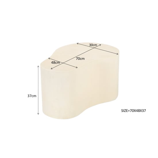 Brix D - salontafel organic sandy 70cm beton / mdf - Image 4