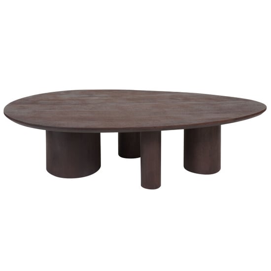 Home67 Salontafel amir 140 x 80 cm espresso mangohout - Image 1