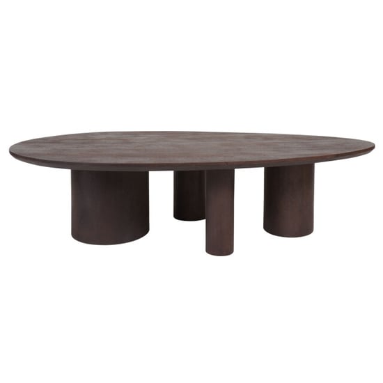 Home67 Salontafel amir 140 x 80 cm espresso mangohout - Image 2