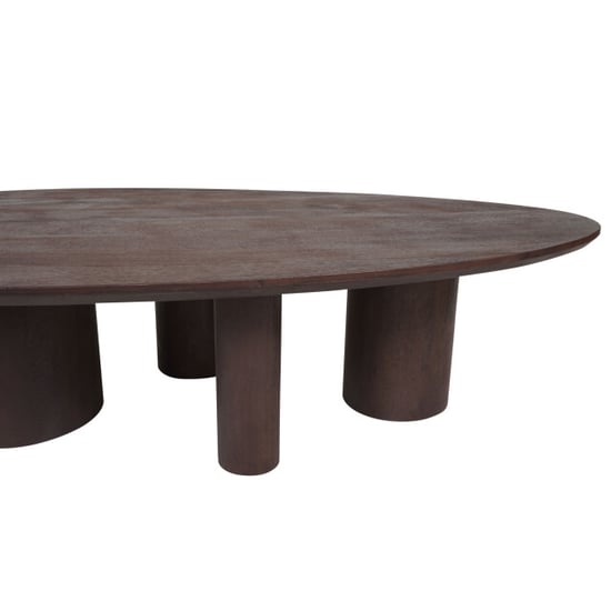Home67 Salontafel amir 140 x 80 cm espresso mangohout - Image 3