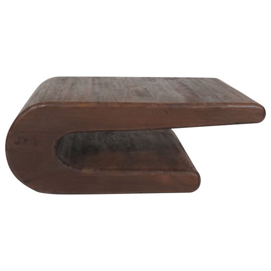 Home67 Salontafel maan espresso mangohout 110 x 60 cm - Image 1