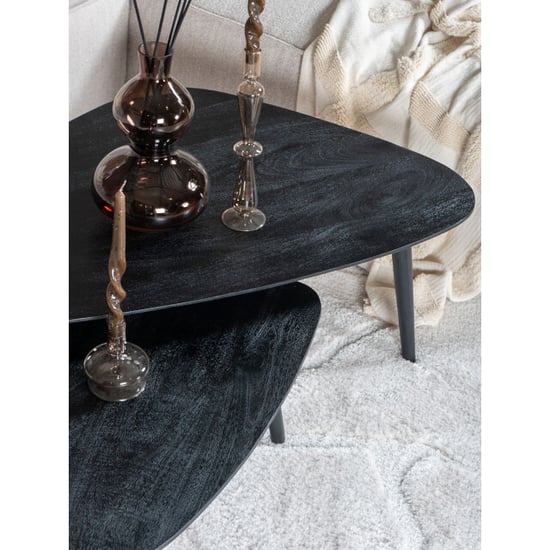 Home67 Salontafel jamal mangohout set van 2 - Image 2