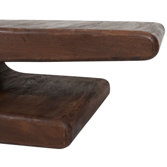 Home67 Salontafel maan espresso mangohout 110 x 60 cm - Image 2