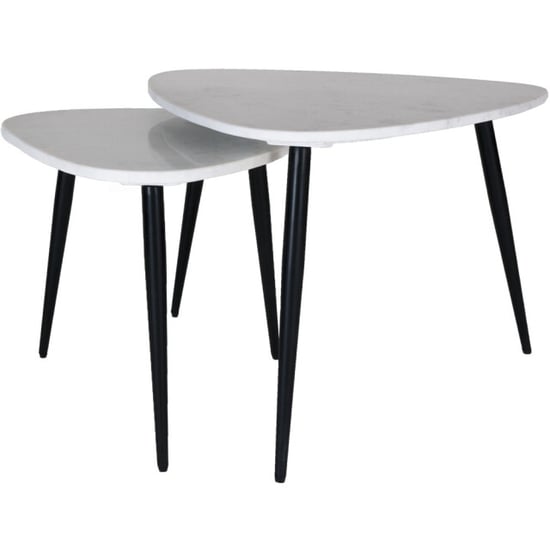 Home67 Salontafel milou marmer set van 2 groot - Image 1