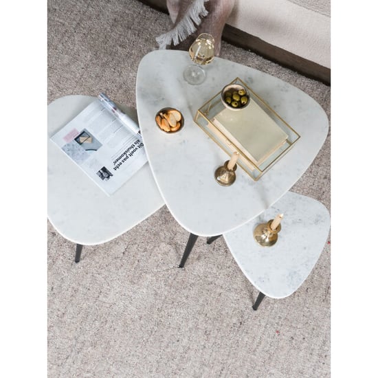 Home67 Salontafel milou marmer 55 cm - Image 2