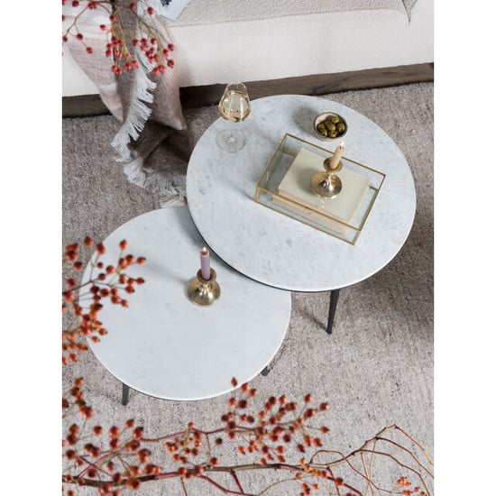 Home67 Salontafel melle marmer 65 cm - Image 3