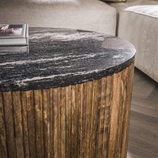 Hoyz salontafel set half moon midnight marmer set van 2 - Image 2