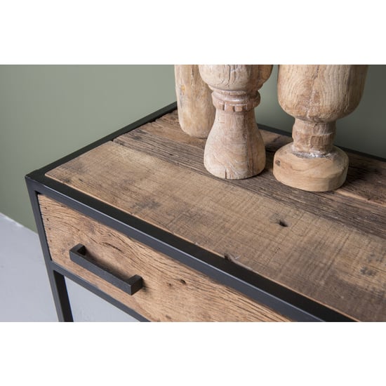 Livingfurn wandtafel dakota dr 120 cm riverwood / gecoat staal - Image 2