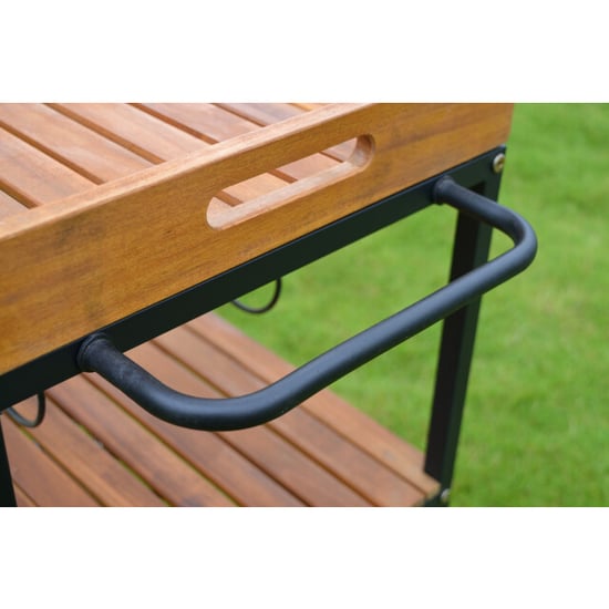 SenS-Line butler trolley 67x40x84cm acaciahout - Image 4