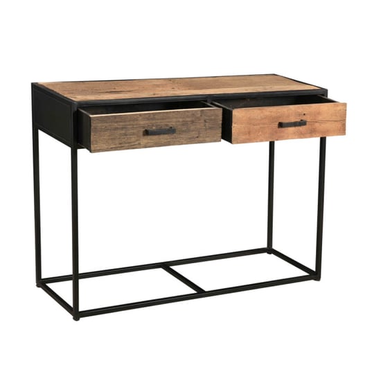 Livingfurn wandtafel dakota dr 120 cm riverwood / gecoat staal - Image 3