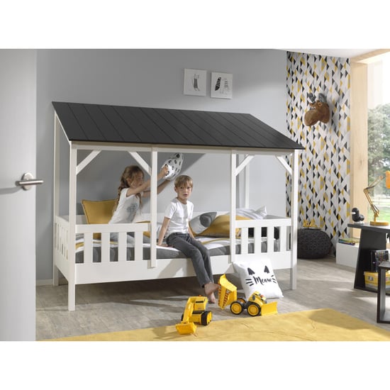 Lucevi housebed 03 huisbed 90 x 200 cm dak lattenbodem kader 17 latten 90 - Image 2
