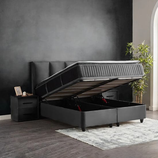 Beddenscout24 Boxspring bed met opbergruimte 180x200 cm - opbergbed nora inclusief - Image 3