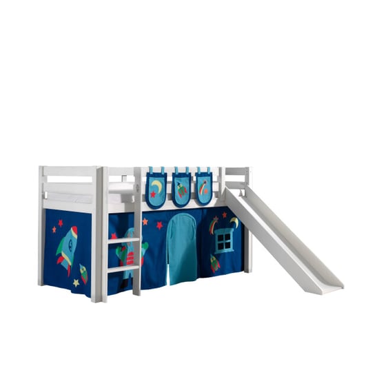Lucevi pino halfhoogslaper h115cm met glijbaan 90 x 200 cm astro - Image 6