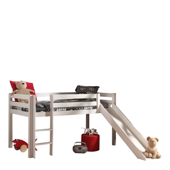 Lucevi pino halfhoogslaper h115cm met glijbaan 90 x 200 cm birdy - Image 4
