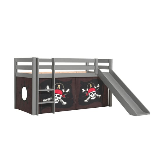 Lucevi pino halfhoogslaper h115cm met glijbaan 90 x 200 cm caribian - Image 5