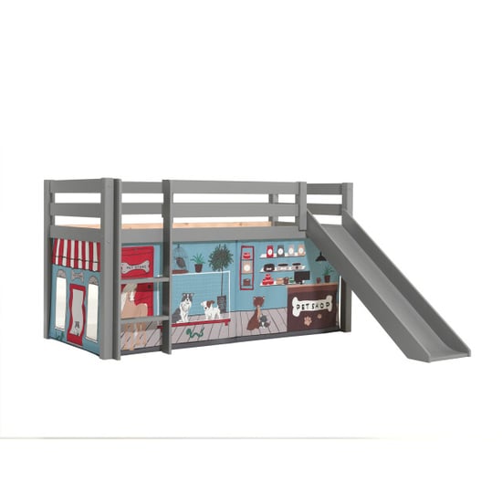 Lucevi pino halfhoogslaper h115cm met glijbaan 90 x 200 cm pet shop - Image 5