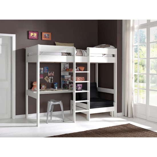 Lucevi pino hoogslaper + bureau + fauteuil 90x200 cm - - Image 1