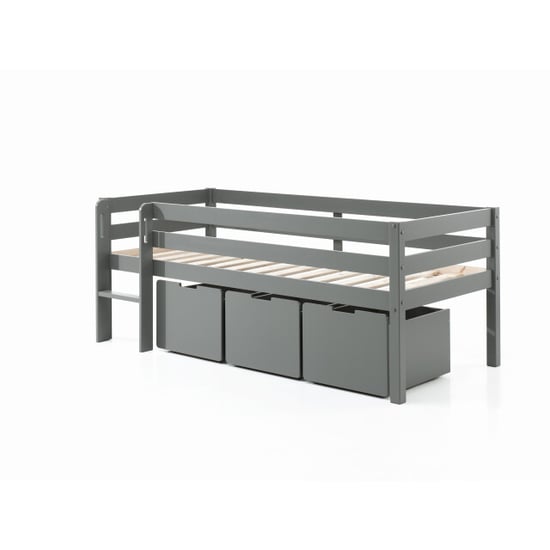 Lucevi pino halfhoogslaper h85cm met ladder 90 x 200 cm pino set van 3 - Image 4