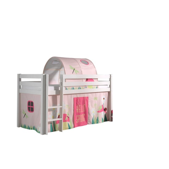 Lucevi pino halfhoogslaper h115cm met ladder 90 x 200 cm spring - Image 6