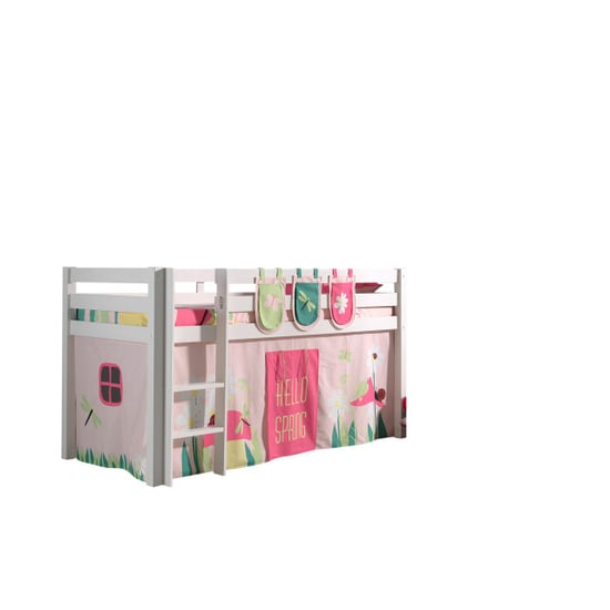 Lucevi pino halfhoogslaper h115cm met ladder 90 x 200 cm spring - Image 6