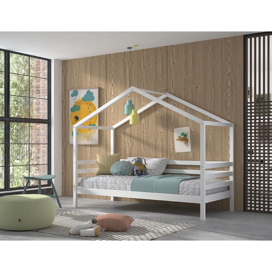 Lucevi pl huisbed 90x200 cm hout - 210x96x170cm - Image 4