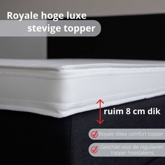 NachtrustOnline Torro | extra stevige topmatras | echt harde topper | 8cm dik stevig ligcomfort - Image 4