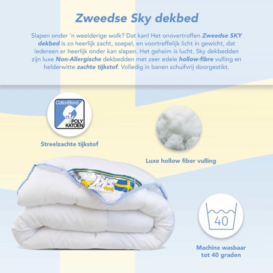 Swedish Sky | luxe non-allergisch wasbaar all year dekbed | het echt ademende - Image 6
