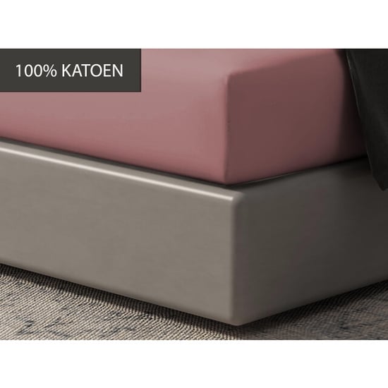 DoubleDry Hoeslaken 100% natuurlijk katoen eenpersoons 90x200 cm zacht & - Image 3