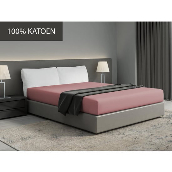 DoubleDry Hoeslaken 100% natuurlijk katoen eenpersoons 90x200 cm zacht & - Image 4