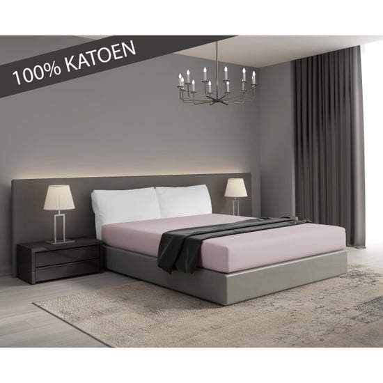 DoubleDry Hoeslaken jersey 100% katoen tweepersoons 180x200 cm zacht & - Image 3