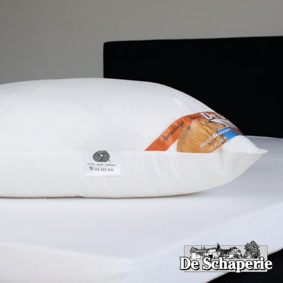 De Schaperie Schaperie hoofdkussens set van 2 stuks iws gecertificeerd wol stevig - - Image 2
