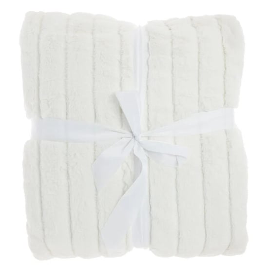 Unique Living bedsprei rib dove white 180x240cm - Image 1
