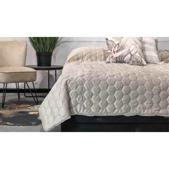 Unique Living bedsprei peggy dove white 220x220cm - Image 4