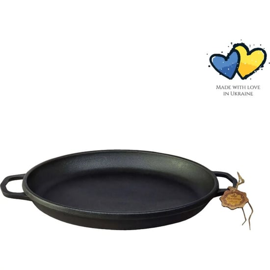 Maysternya Ronde gietijzeren barbecuepan ø 40 cm mat zwart - Image 1