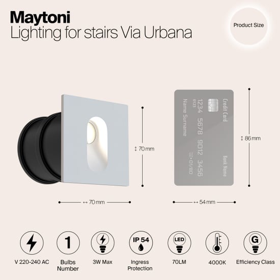 Maytoni Outdoor verlichting voor trappen via urbana - - Image 2