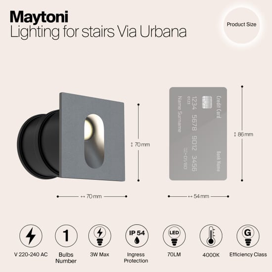 Maytoni Outdoor verlichting voor trappen via urbana - - Image 4