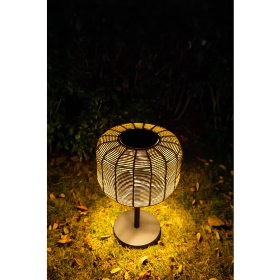 SenS-Line nina tuinlamp solar Ø35cm rotan - Image 3