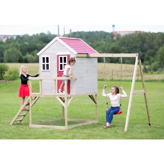 Wendi Toys Wtm23 houten paalwoning zebra met schommel 192x350x242cm - Image 3