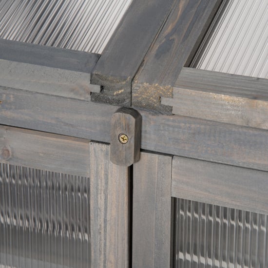 4goodz Outsunny mini kas van hout, 70 x 50 x 120 cm, - Image 2