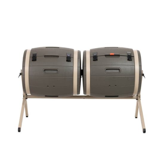 Lifetime Kunststof composteerder met 2 vaten 380l 79x160x110cm - Image 3